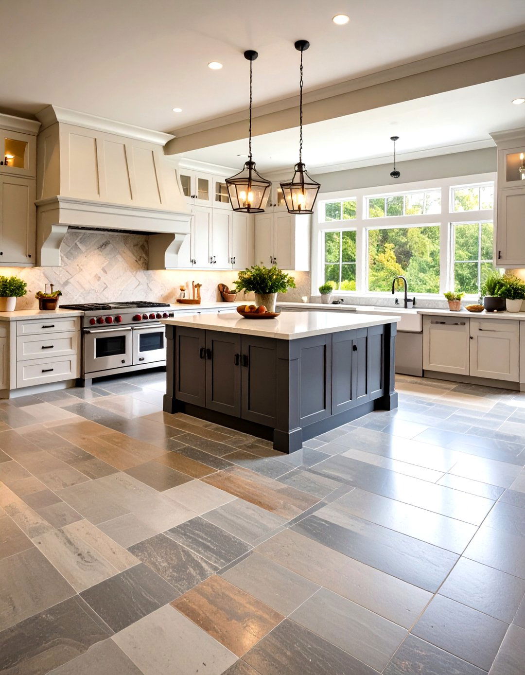 Stamped Concrete Kitchen Flooring - 24 Concrete Floor Kitchen Ideas