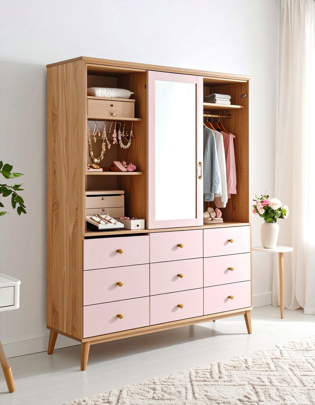 Standing Jewelry Armoire Designs - 24 Jewelry Storage Ideas