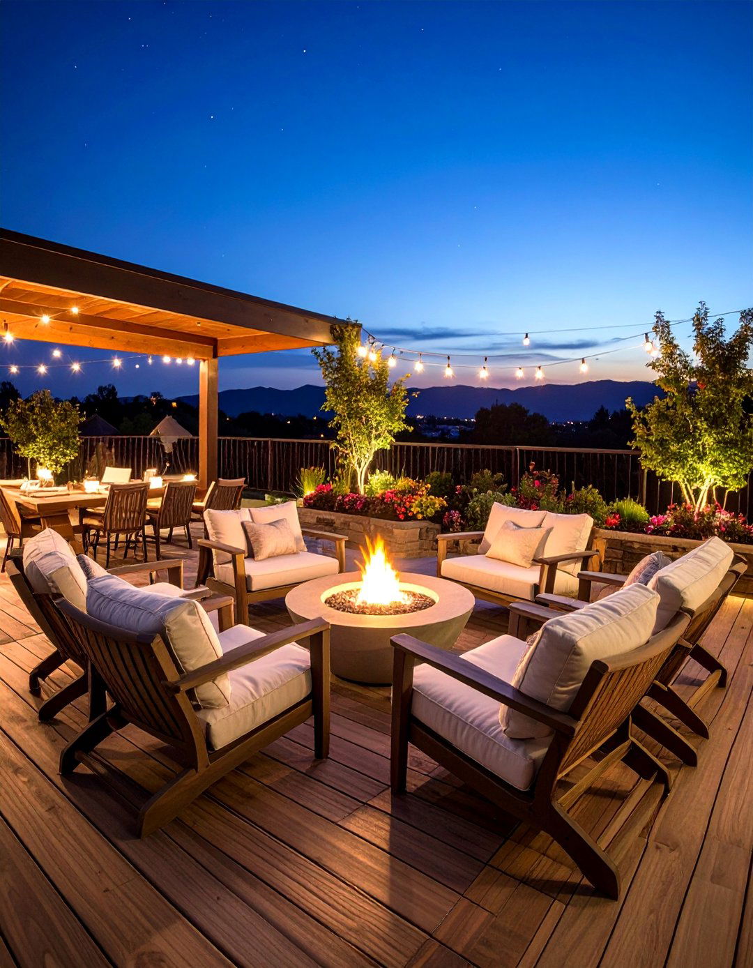 Stargazing Deck with Fire Bowl - 24 Arizona Backyard Ideas
