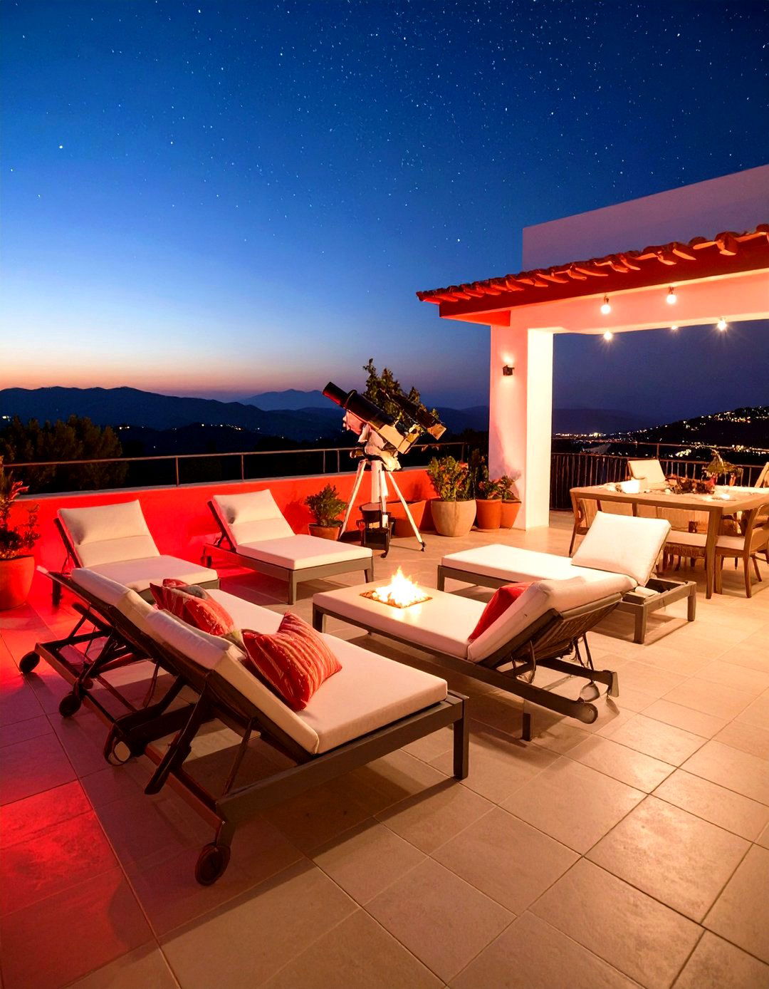 Stargazing Observatory Deck - 24 spanish style patio ideas