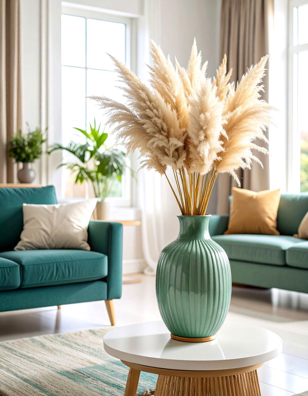 Statement Container Pairings - 24 Pampas Grass Decor Ideas