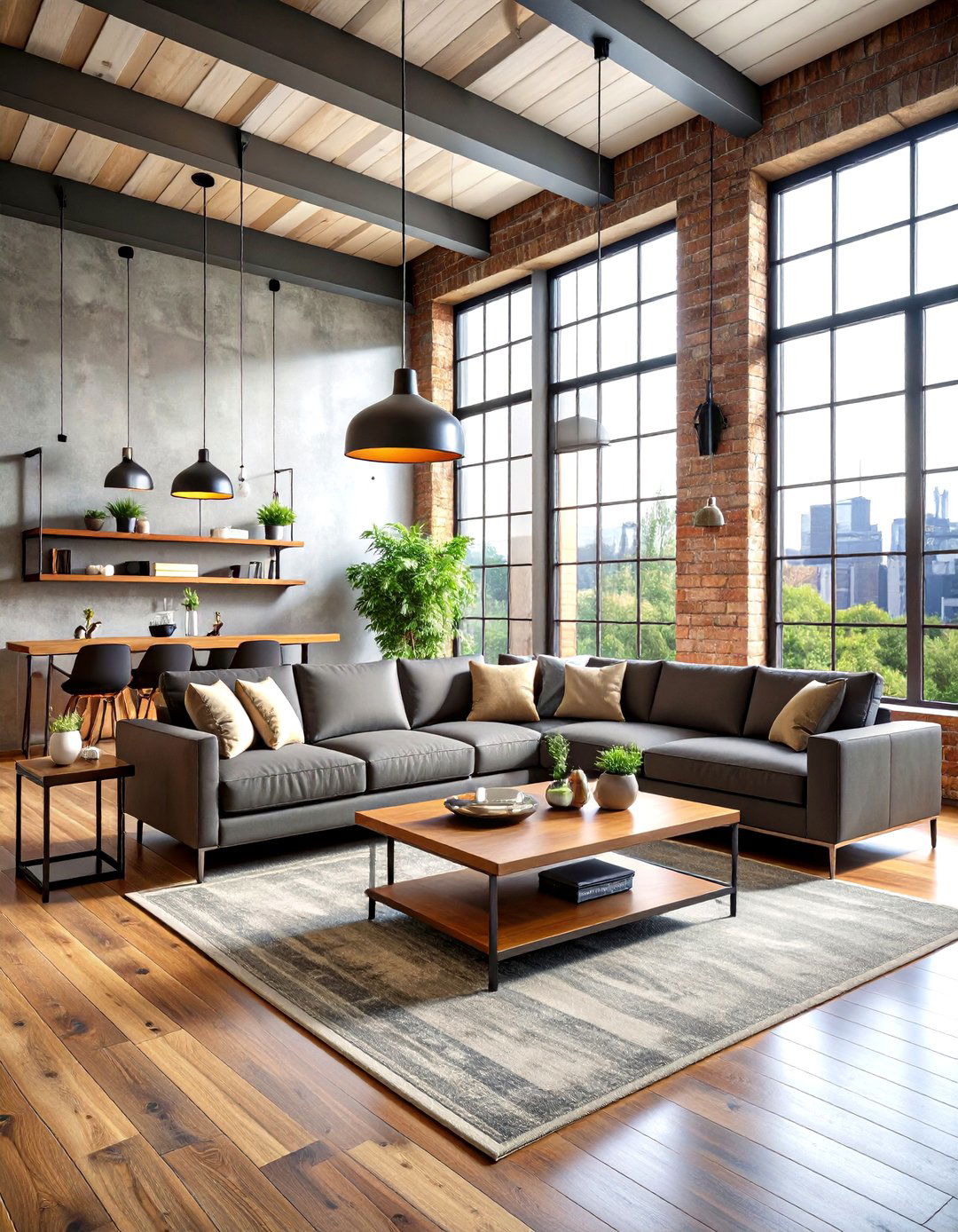 Statement Hardware And Fixture Details - 24 Loft-style Living Room Ideas