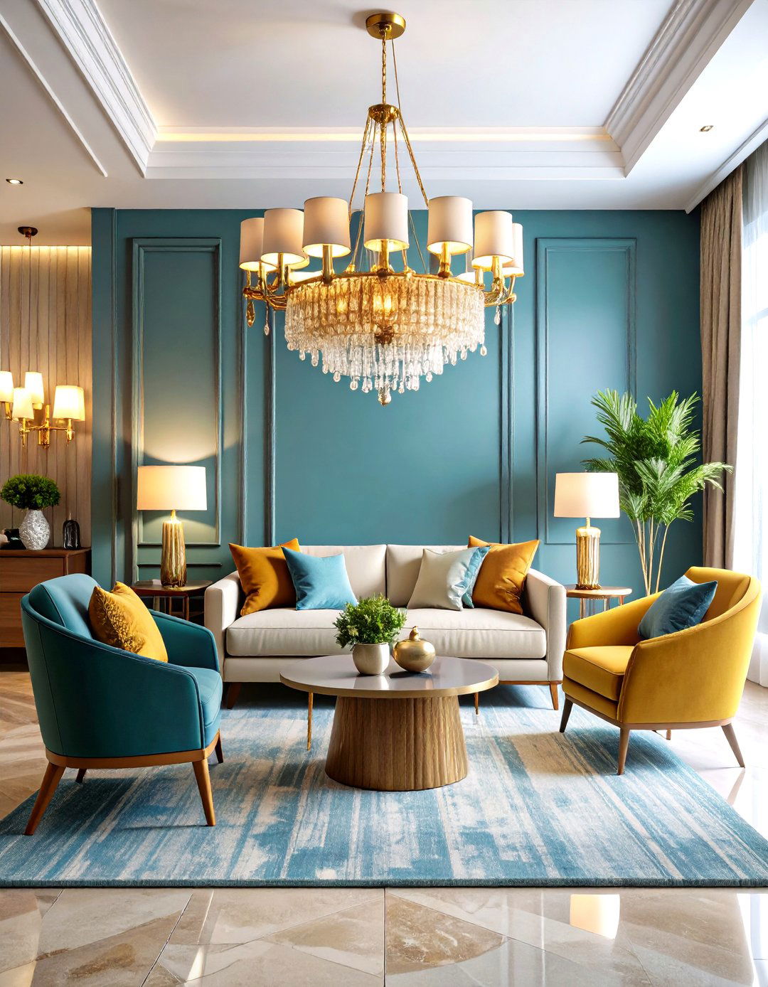 Statement Lighting Chandelier Focus - 24 Joanna Gaines Living Room Ideas
