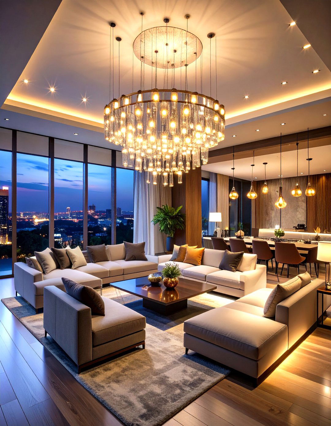 Statement Lighting Design Systems - 24 Condo Interior Design Ideas