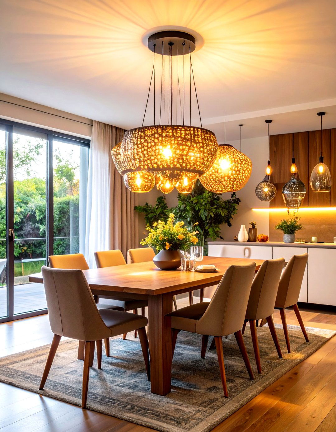 Statement Lighting Design - 24 Small Dining Room Ideas