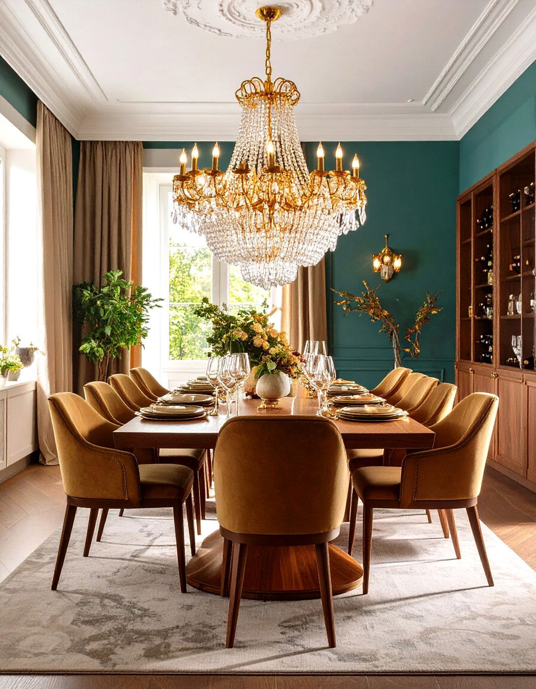 Statement Lighting Dining Room Design - 24 Luxury Interior Design Ideas