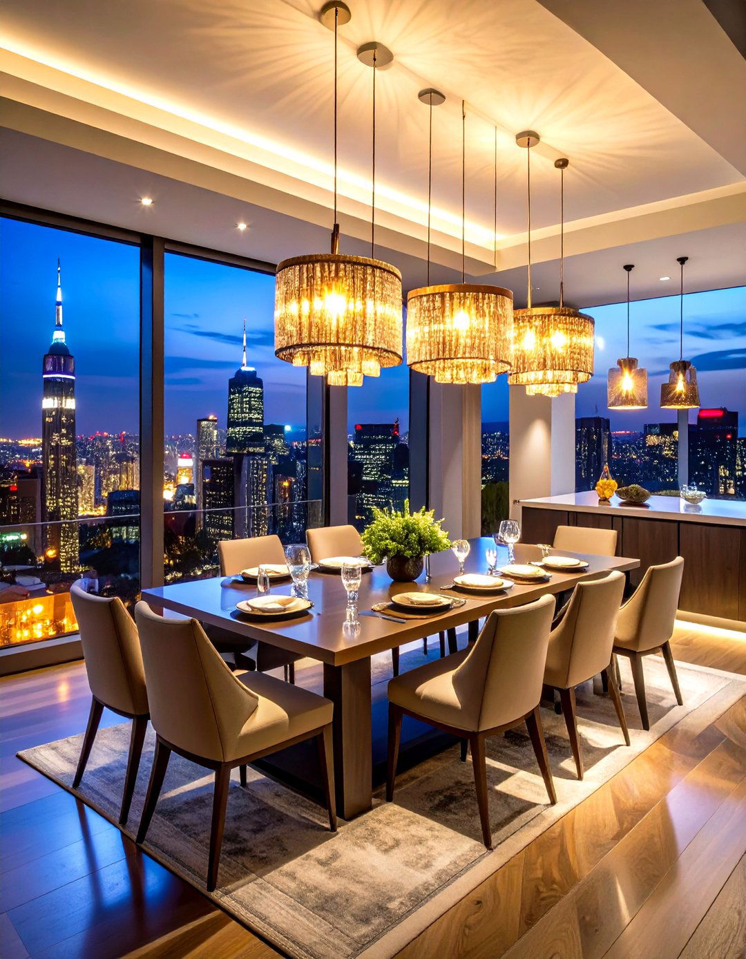Statement Lighting Fixture Showcases - 24 Penthouse Design Ideas