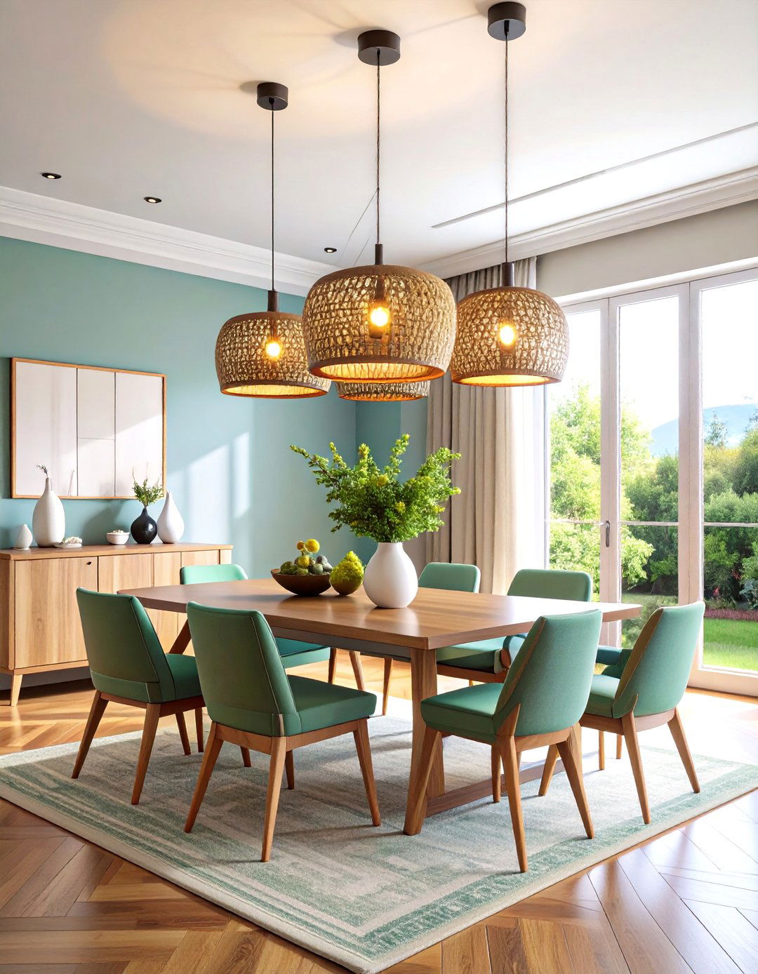 Statement Lighting Fixtures - 24 Casual Dining Room Ideas