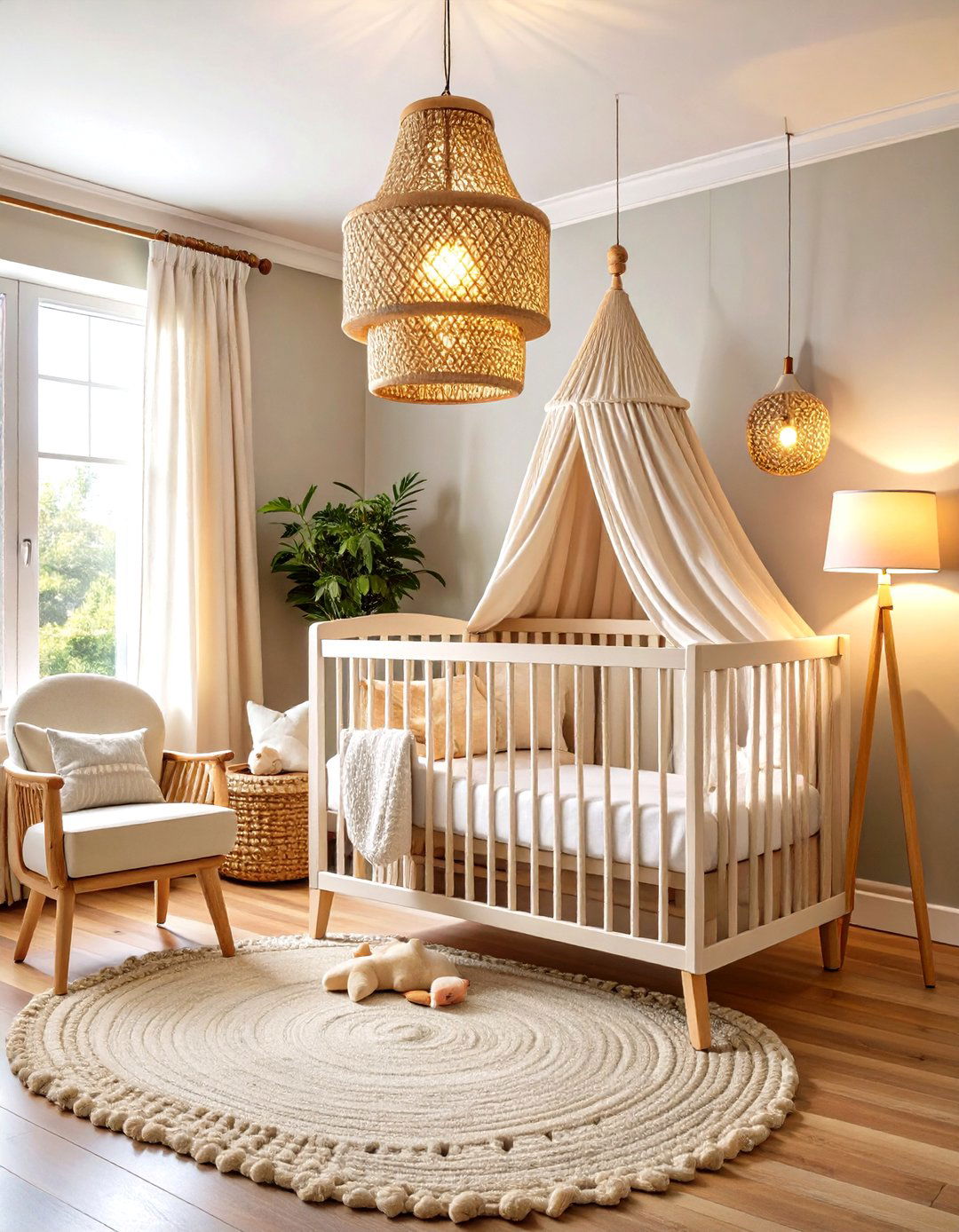Statement Lighting Fixtures - 24 Minimalist Nursery Ideas
