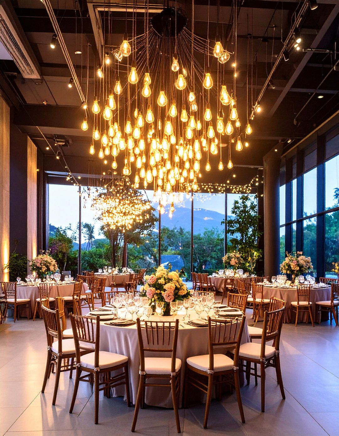Statement Lighting Installations - 24 Wedding Decoration Ideas