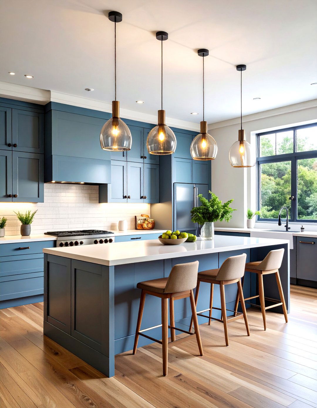 Statement Lighting Kitchen Feature - 24 Dream Kitchen Ideas