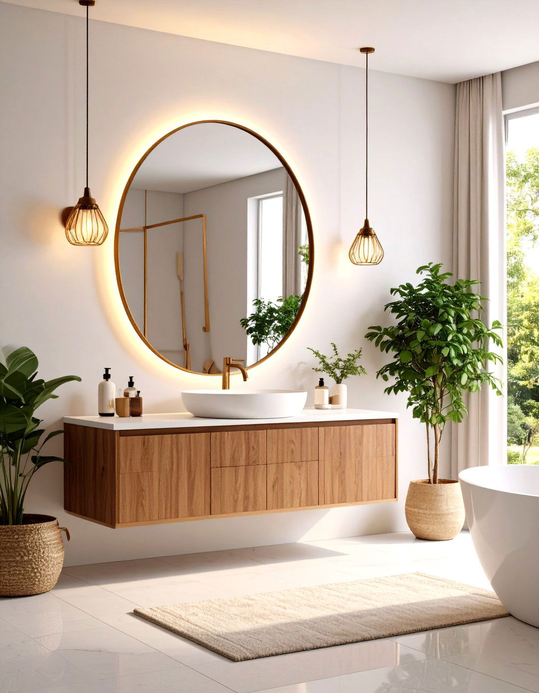 Statement Mirror Collections - 24 Half Bathroom Ideas