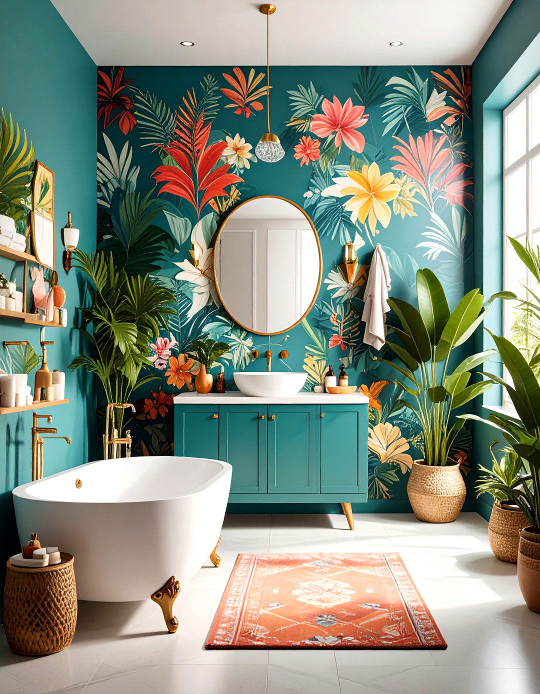 Statement Wallpaper Personality Expression - 24 Bathroom Decor Ideas