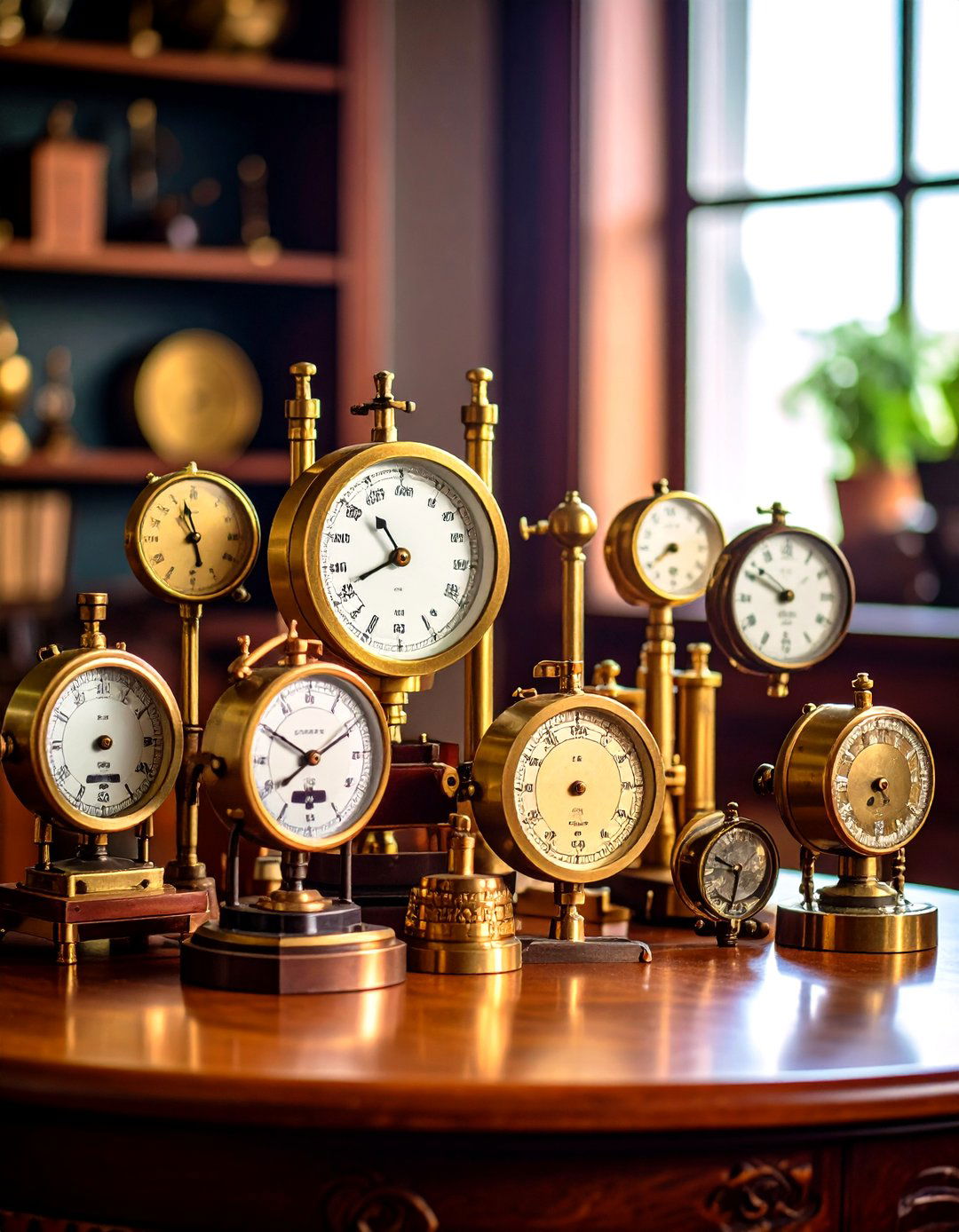 Steam Gauge Decorative Elements - 24 Steampunk Living Room Ideas