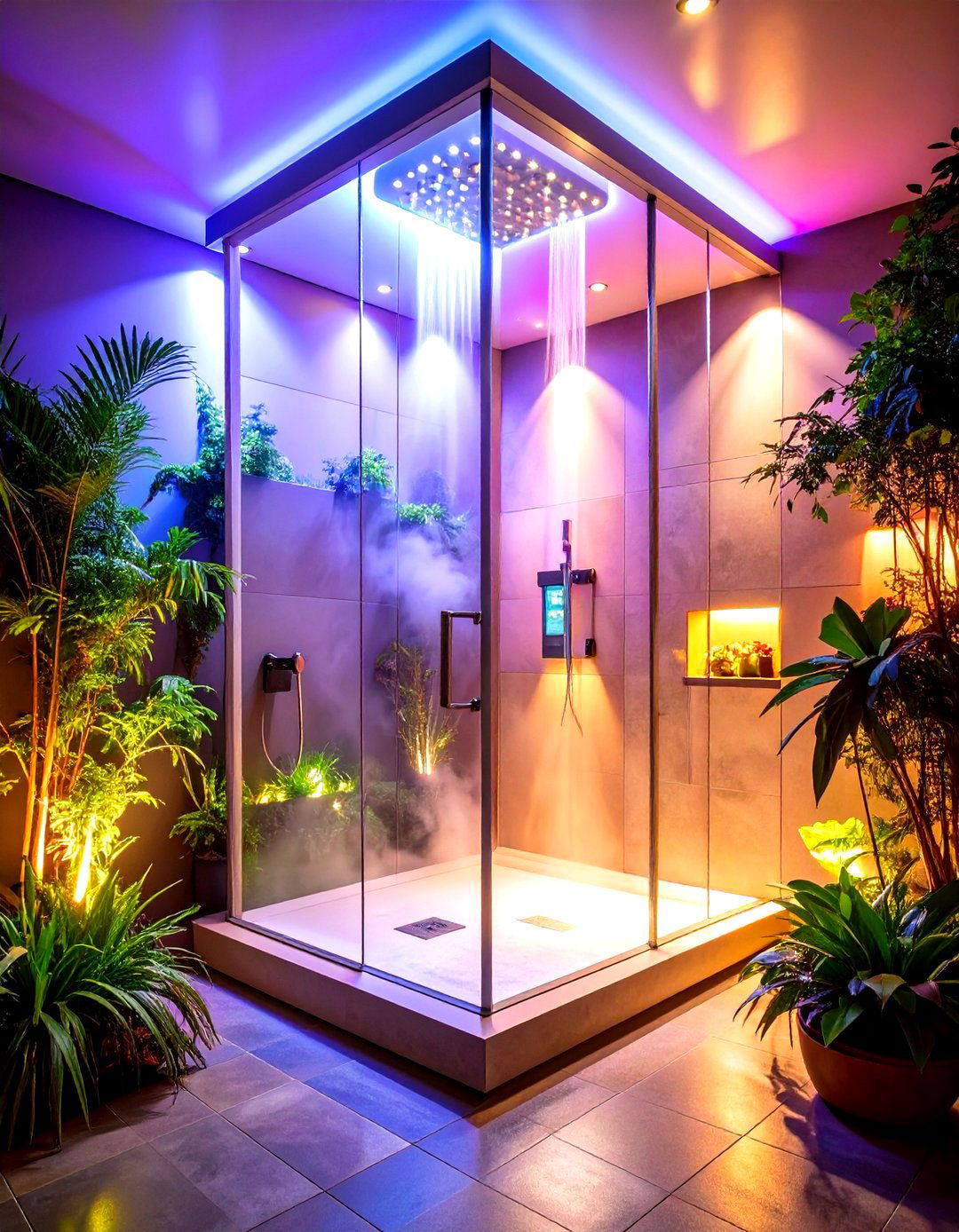 Steam Shower Technology Integration - 24 Small Bathroom Walk-in Shower Ideas