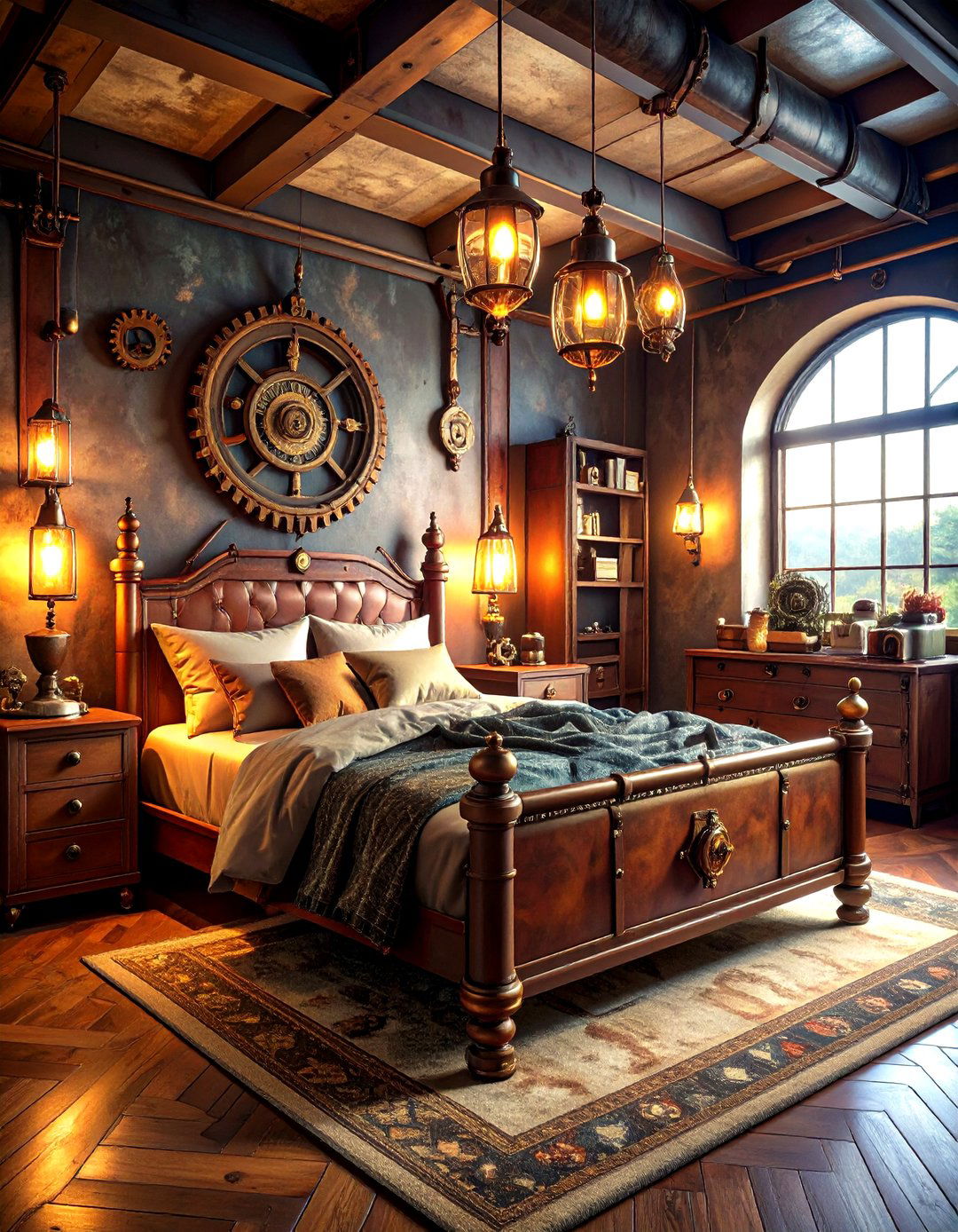 Steampunk Industrial Fantasy Bedroom - 24 Fantasy Bedroom Ideas