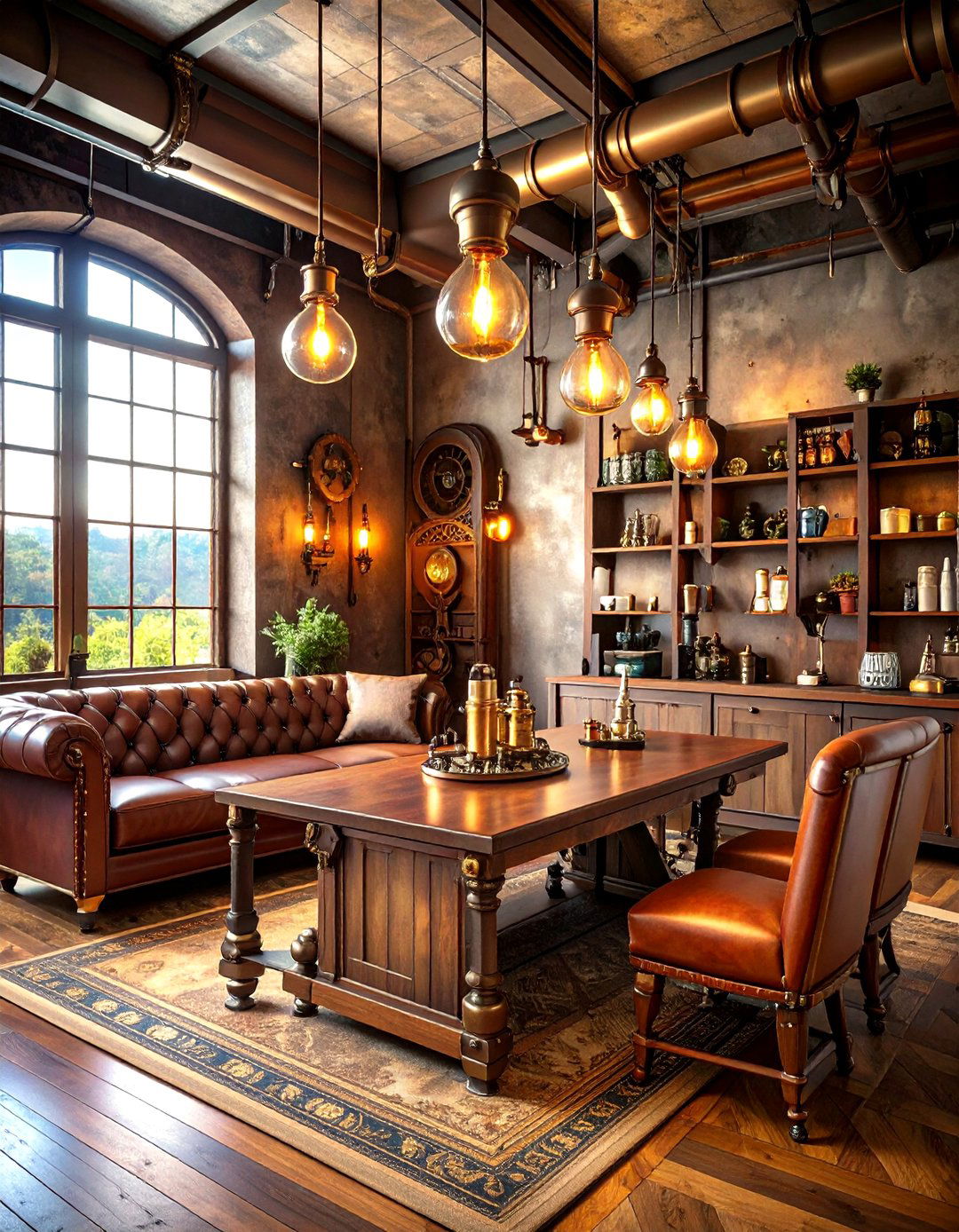 Steampunk Industrial Gaming Laboratory - 24 Luxury Game Room Ideas