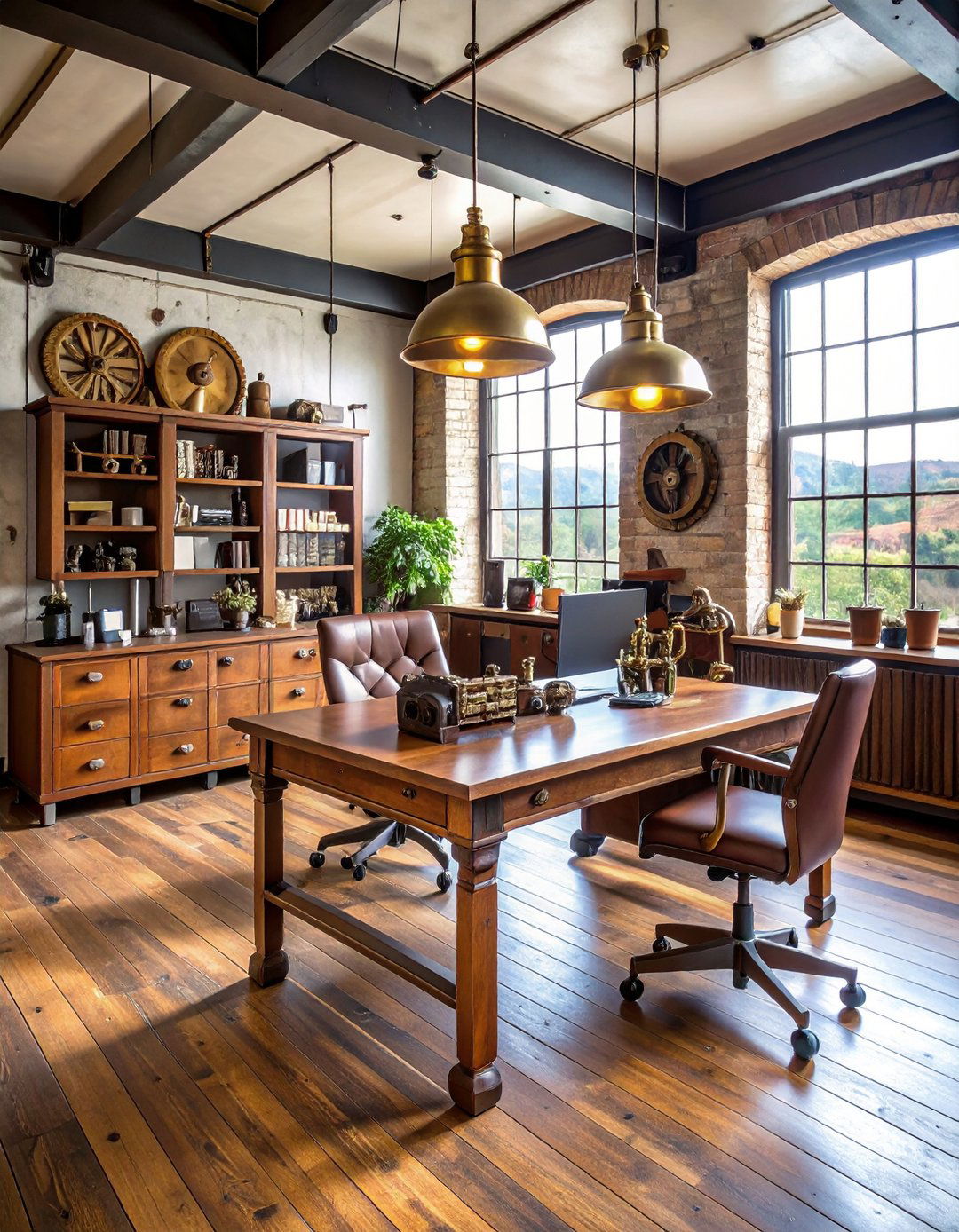 Steampunk Victorian Workshop Office - 24 Man Cave Office Ideas