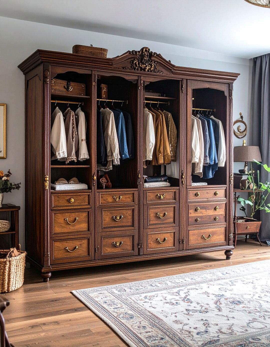 Steampunk Wardrobe Storage - 24 Steampunk Bedroom Ideas
