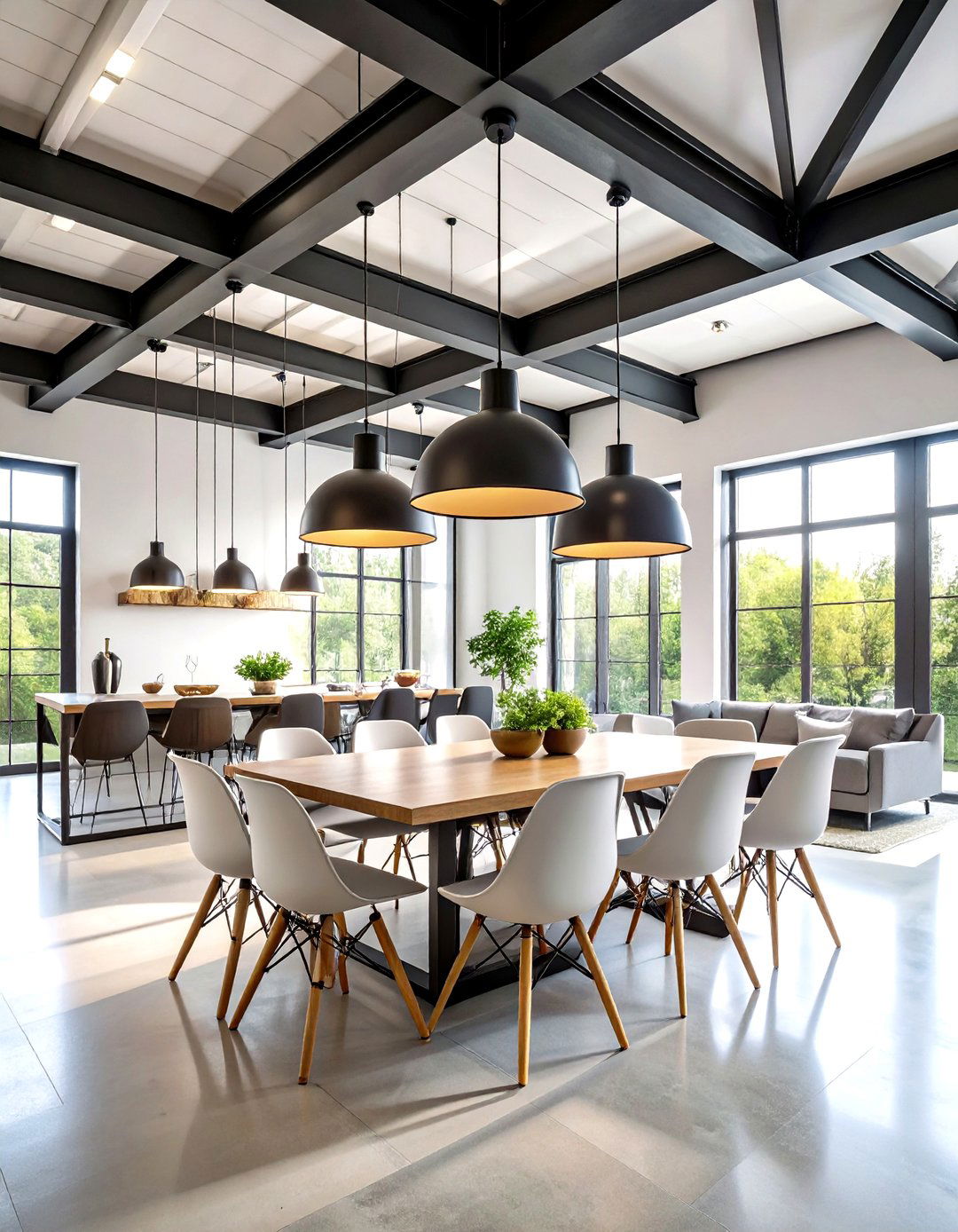 Steel Beam Ceiling Design - 24 Industrial Decor Ideas