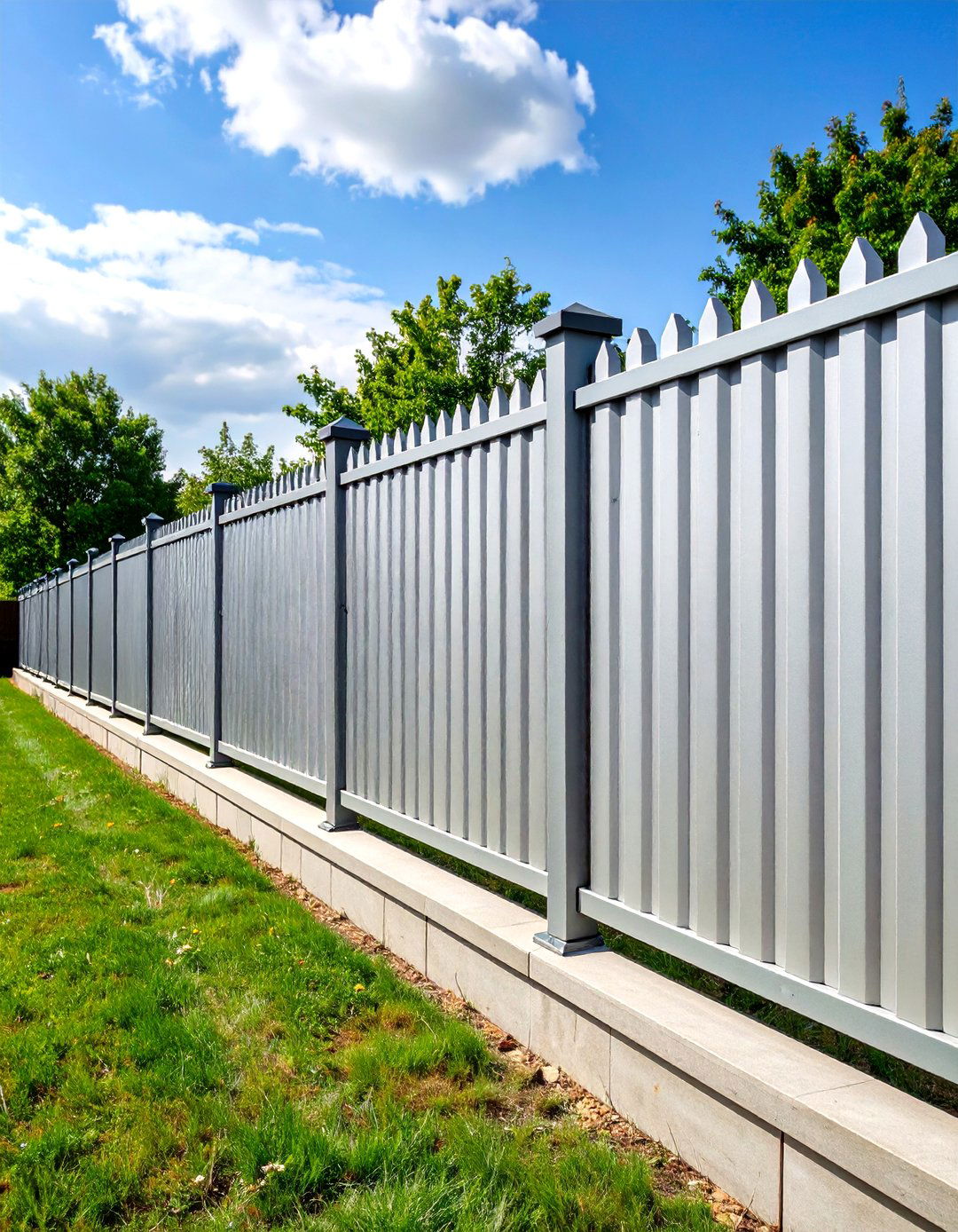 Steel Privacy Fence - 24 Types of Fences