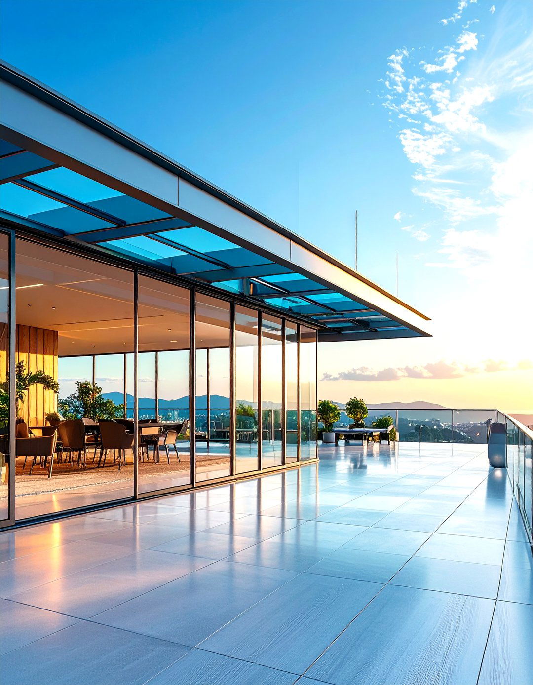 Steel and Glass Contemporary Frameworks - 24 Deck Roof Ideas
