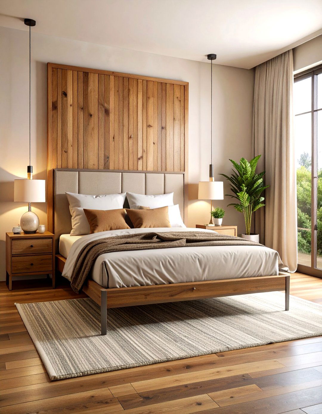 Steel and Wood Contrast Theme - 24 Industrial Bedroom Ideas