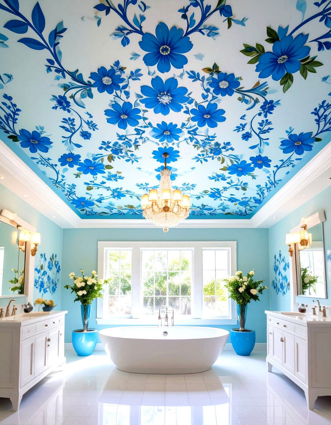 Stenciled Ceiling Patterns - 24 Ceiling Trim Ideas
