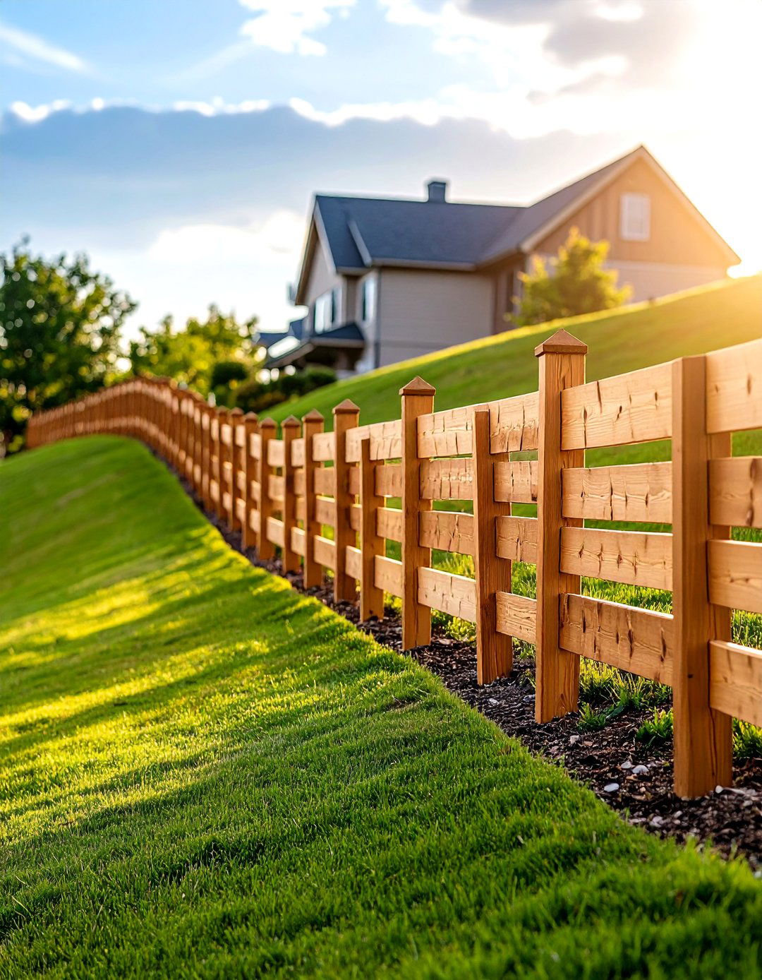 Stepped Board on Board Slope Adaptation - 24 Board on Board Fence Ideas