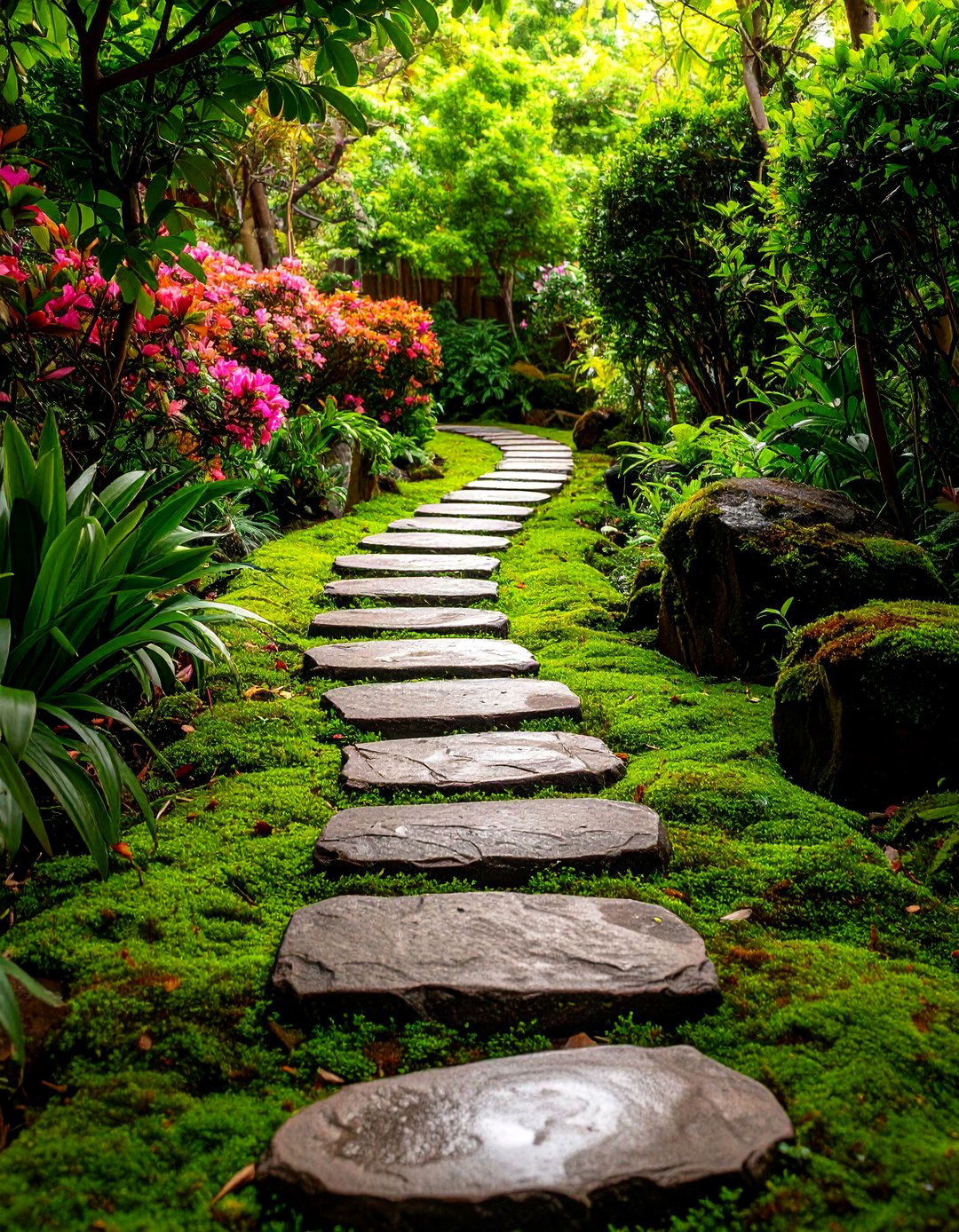Stepping Stone Pathway - 24 Zen Garden Ideas