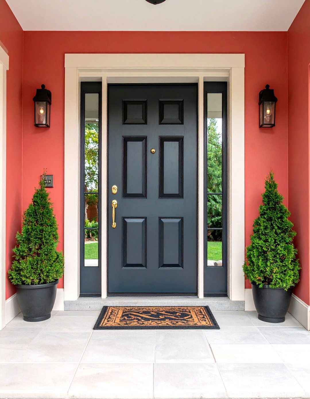 Stippled Texture Door Application - 24 Door Painting Ideas