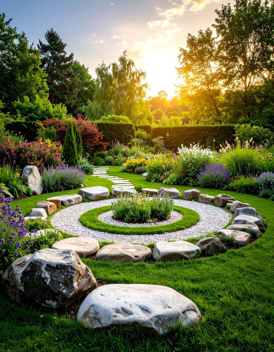 Stone Circle Sacred Space - 24 Greek Garden Ideas