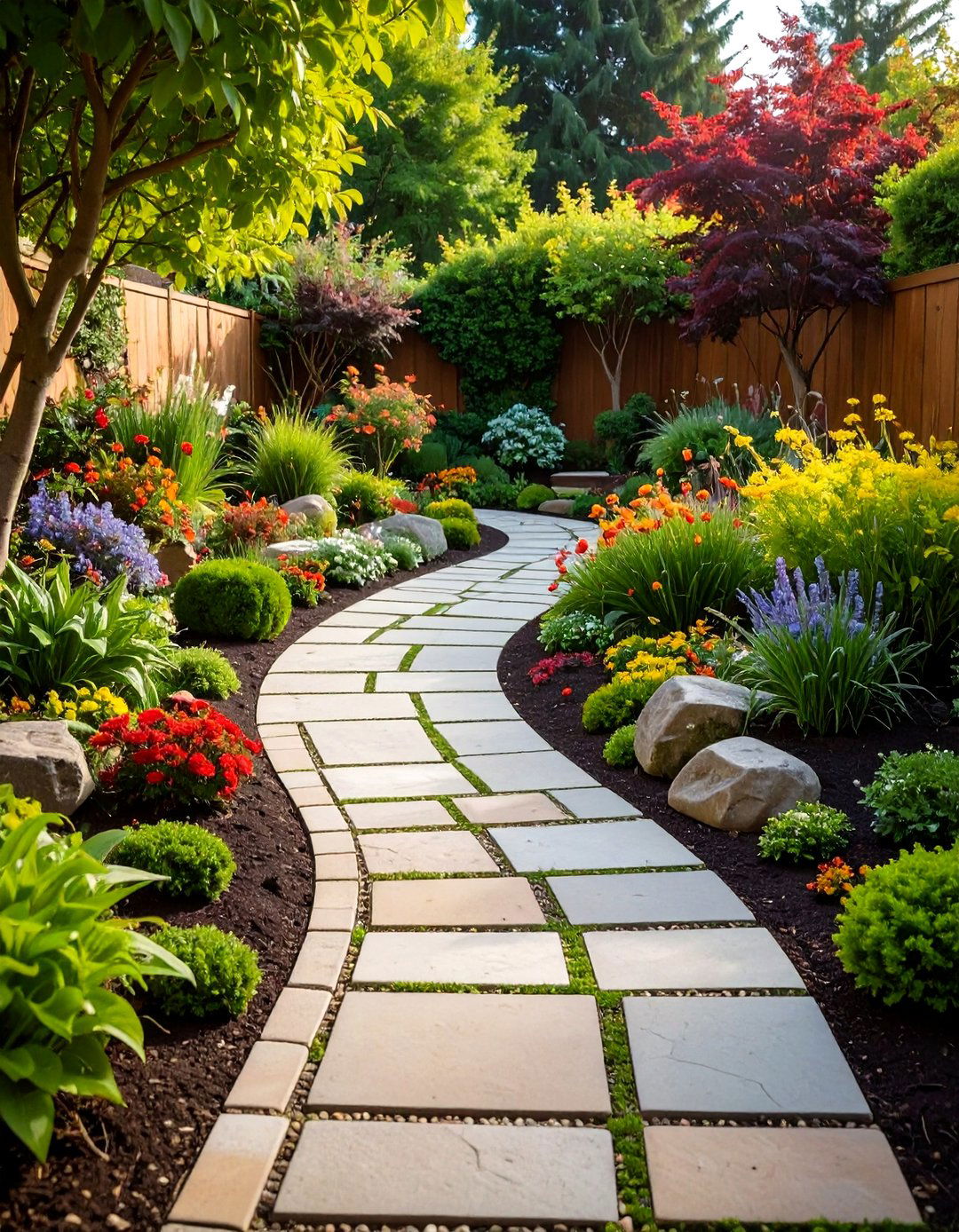 Stone Pathway Design - 24 English Garden Ideas