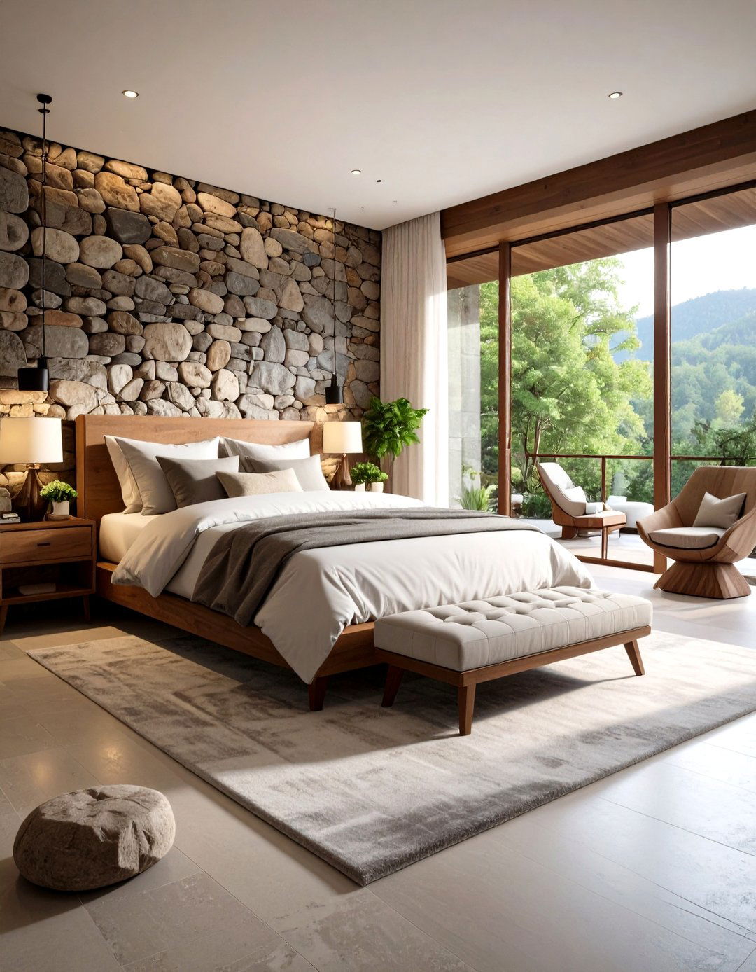 Stone Texture Bedroom Wallpaper - 24 Bedroom Wallpaper Ideas