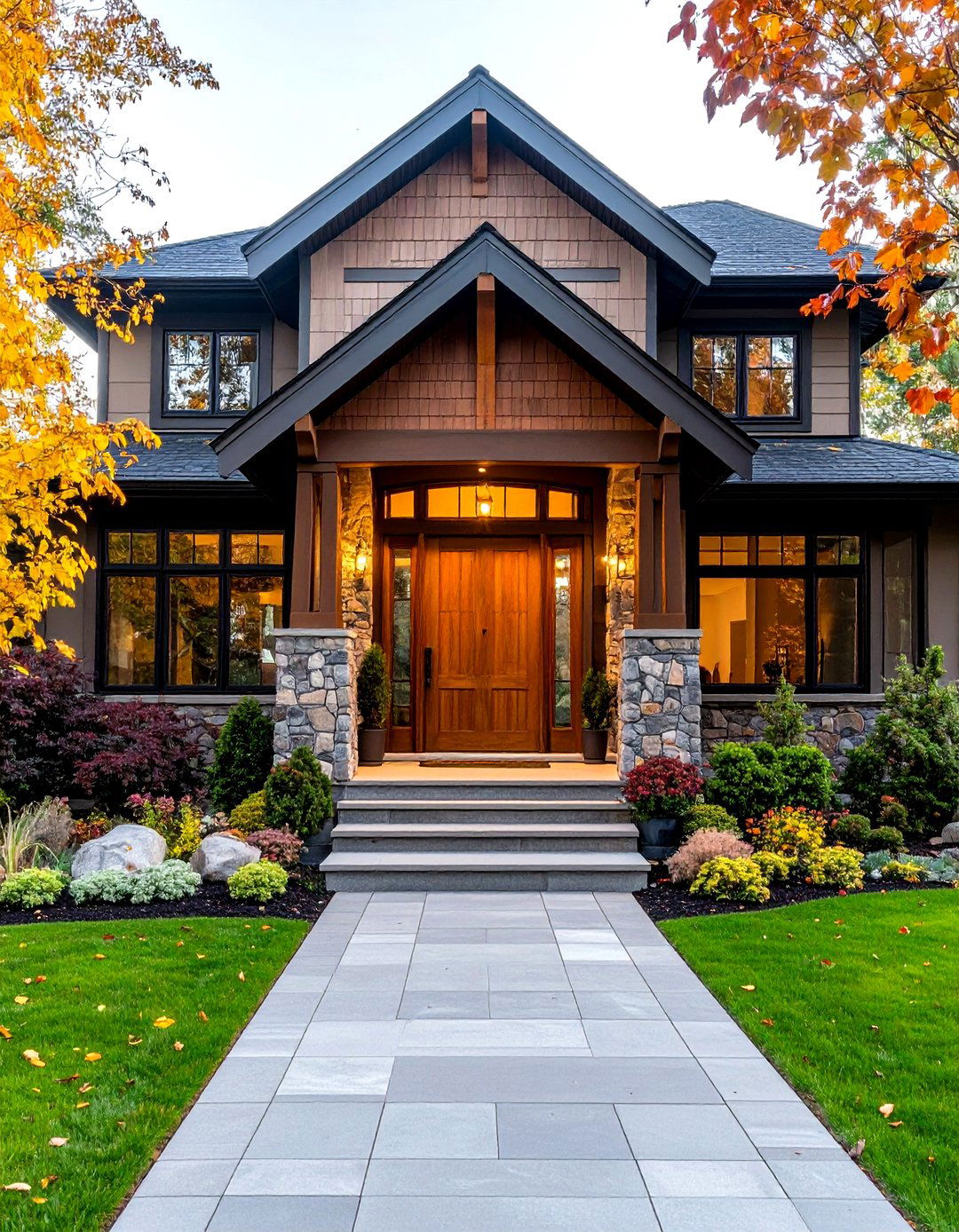 Stone Veneer Accent Features - 24 Modern Siding Ideas for a Contemporary Home