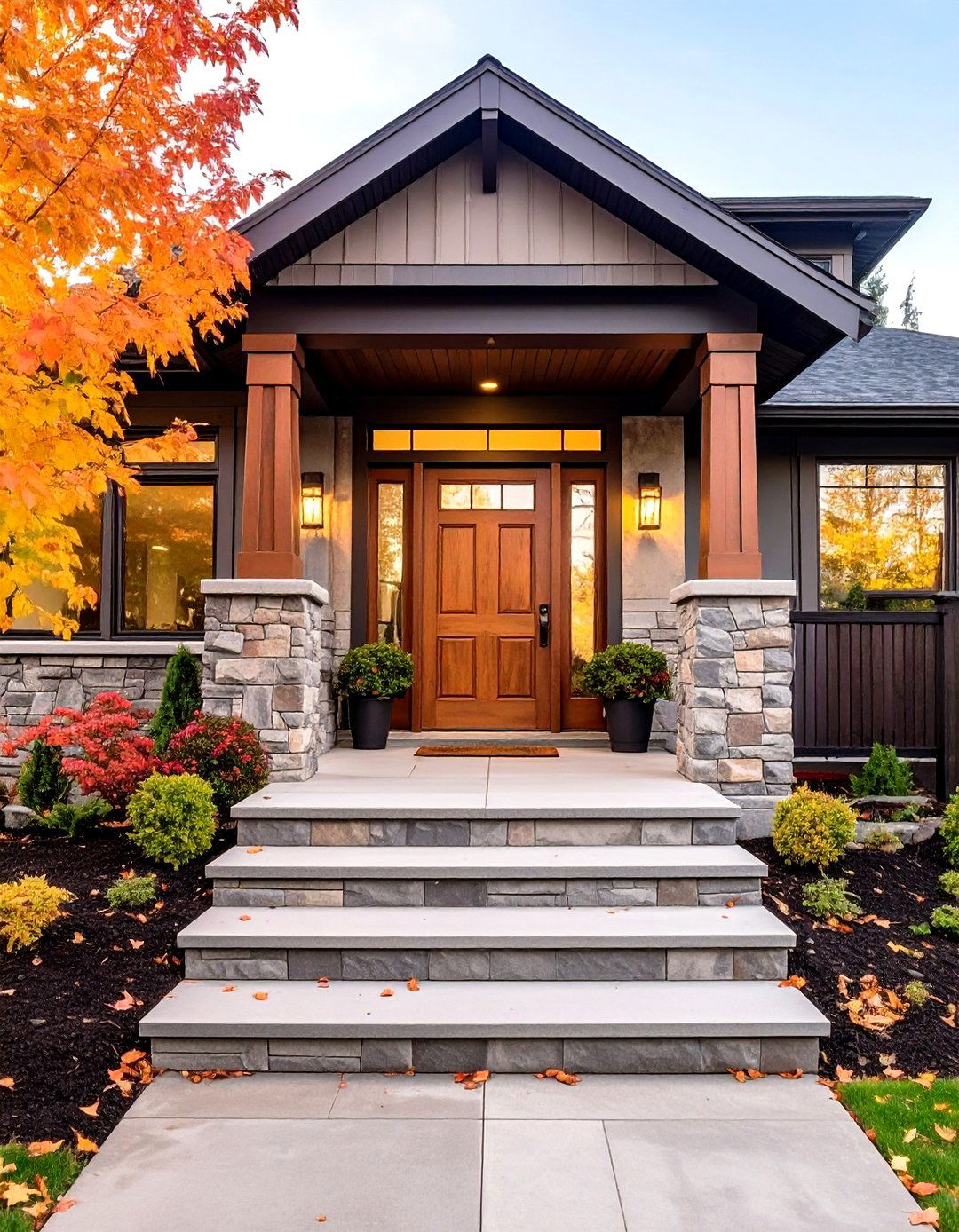 Stone Veneer Applications - 24 Front Step Ideas