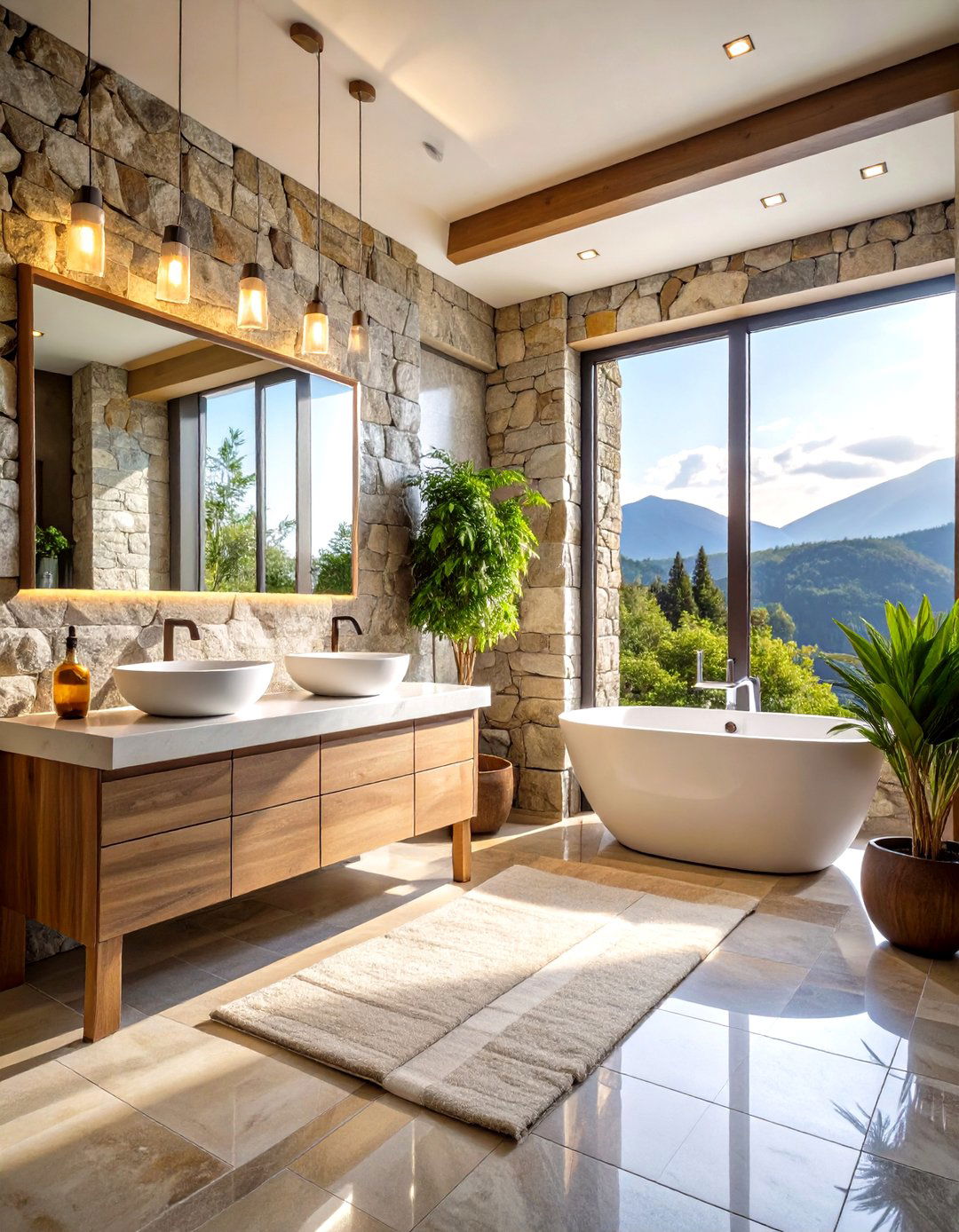 Stone and Marble Bathroom Elegance - 24 Natural Bathroom Ideas
