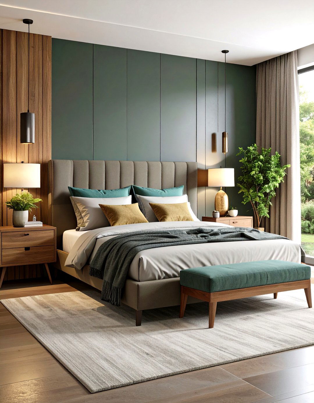 Stone and Slate Bedroom Elements - 24 earthy bedroom ideas