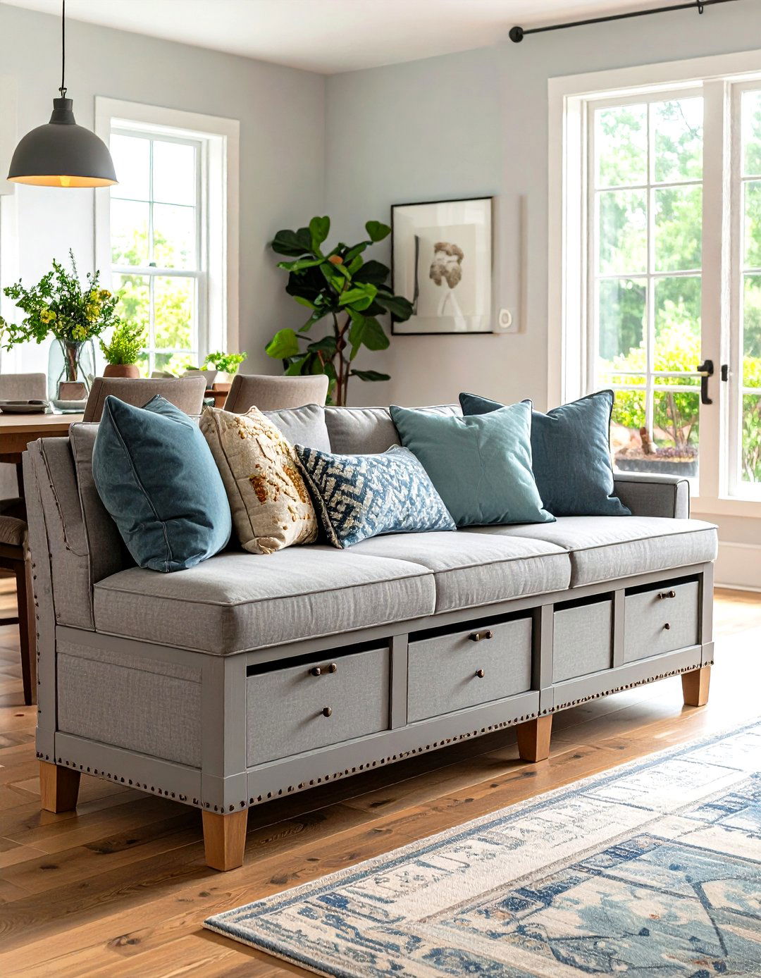 Storage Bench Seating - 24 Dining Room Storage Ideas
