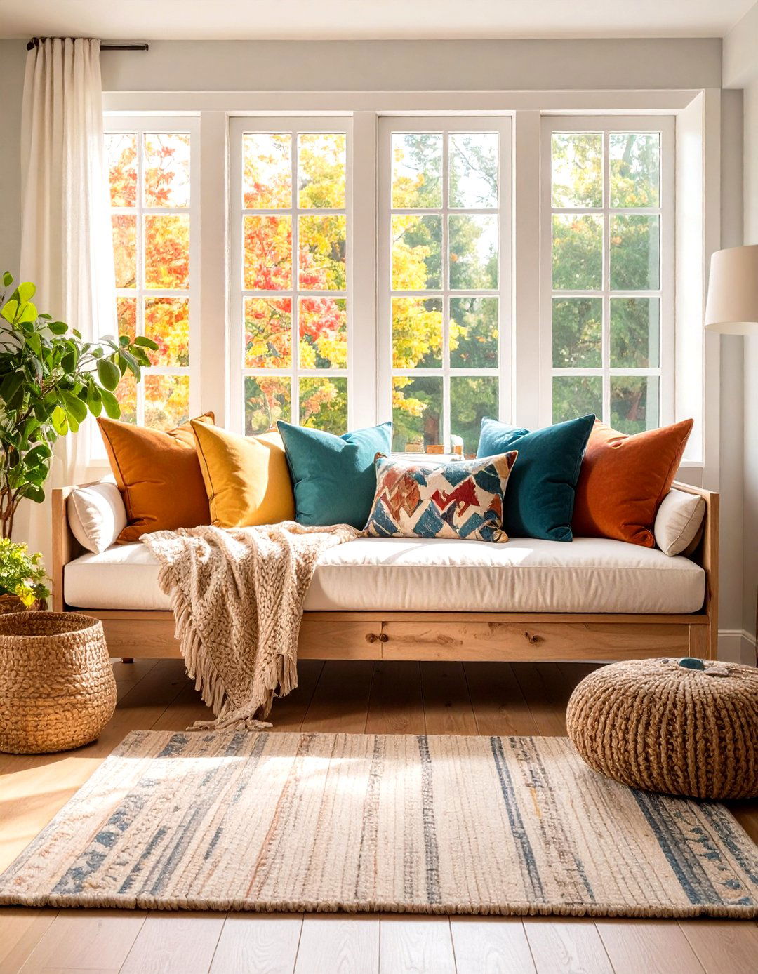 Storage Bench Window Seats - 24 Living Room Storage Ideas