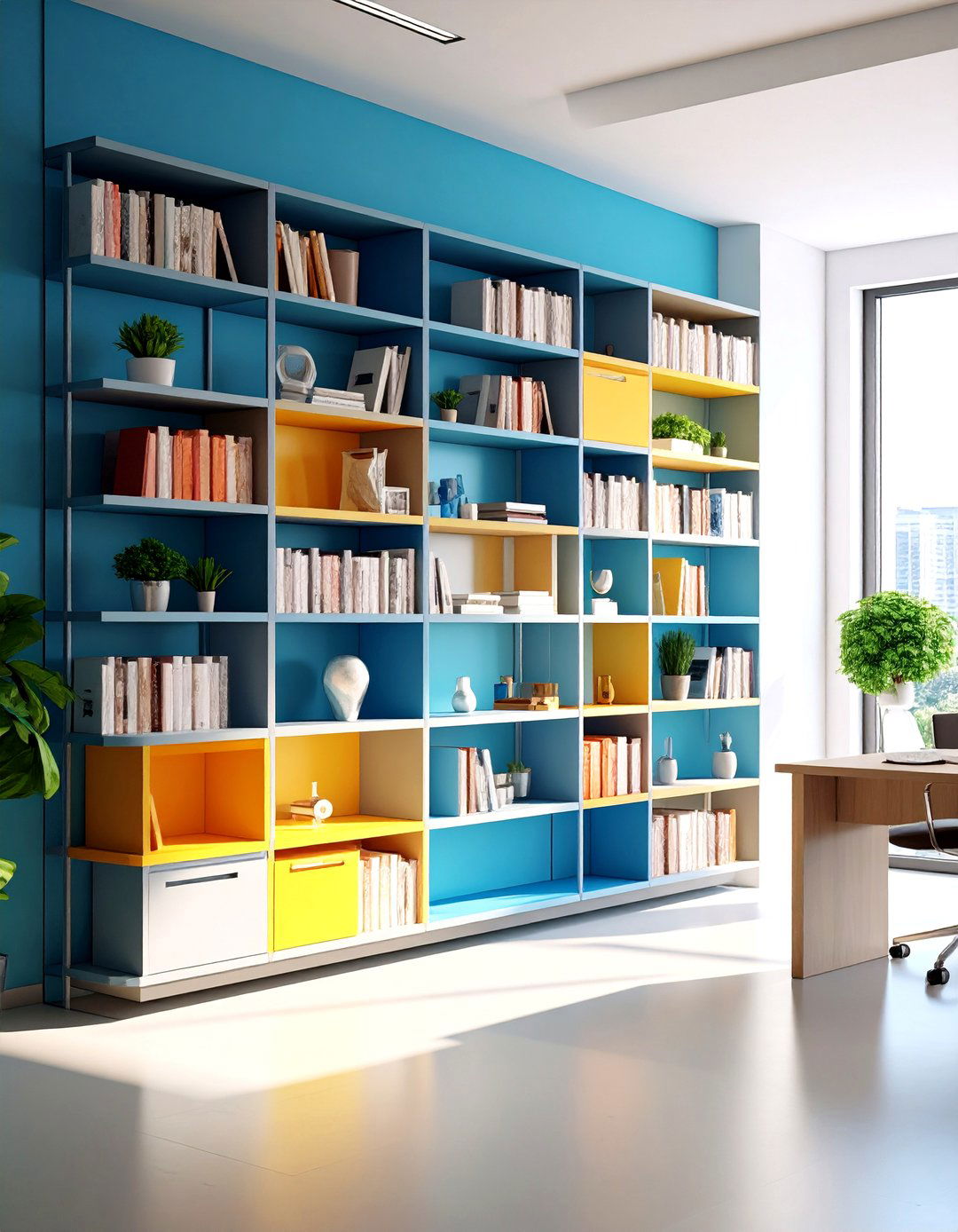 Storage Display Hybrid Solutions - 24 Office Wall Decor Ideas