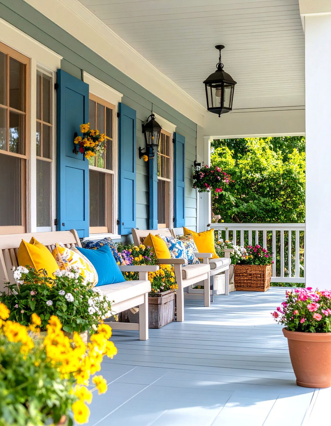 Storage Integrated Side Porch - 24 Side Porch Ideas