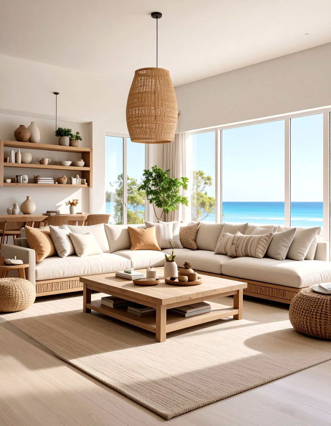 Storage Smart Coastal Organization - 24 Beach House Living Room Ideas