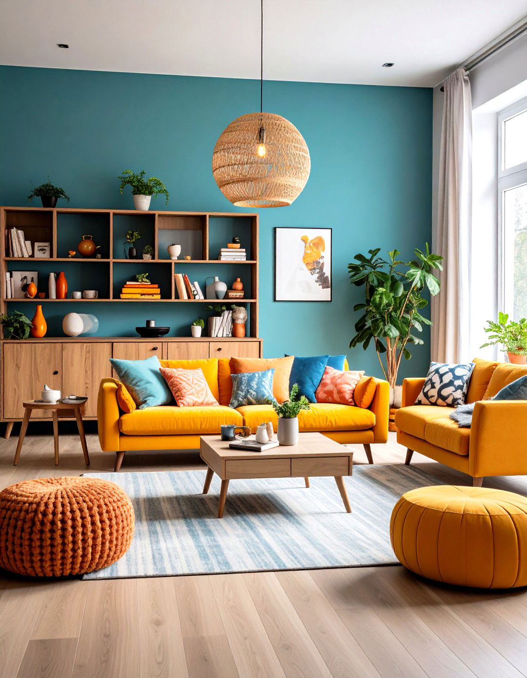 Storage Solution Living Room - 24 Transitional Living Room Ideas