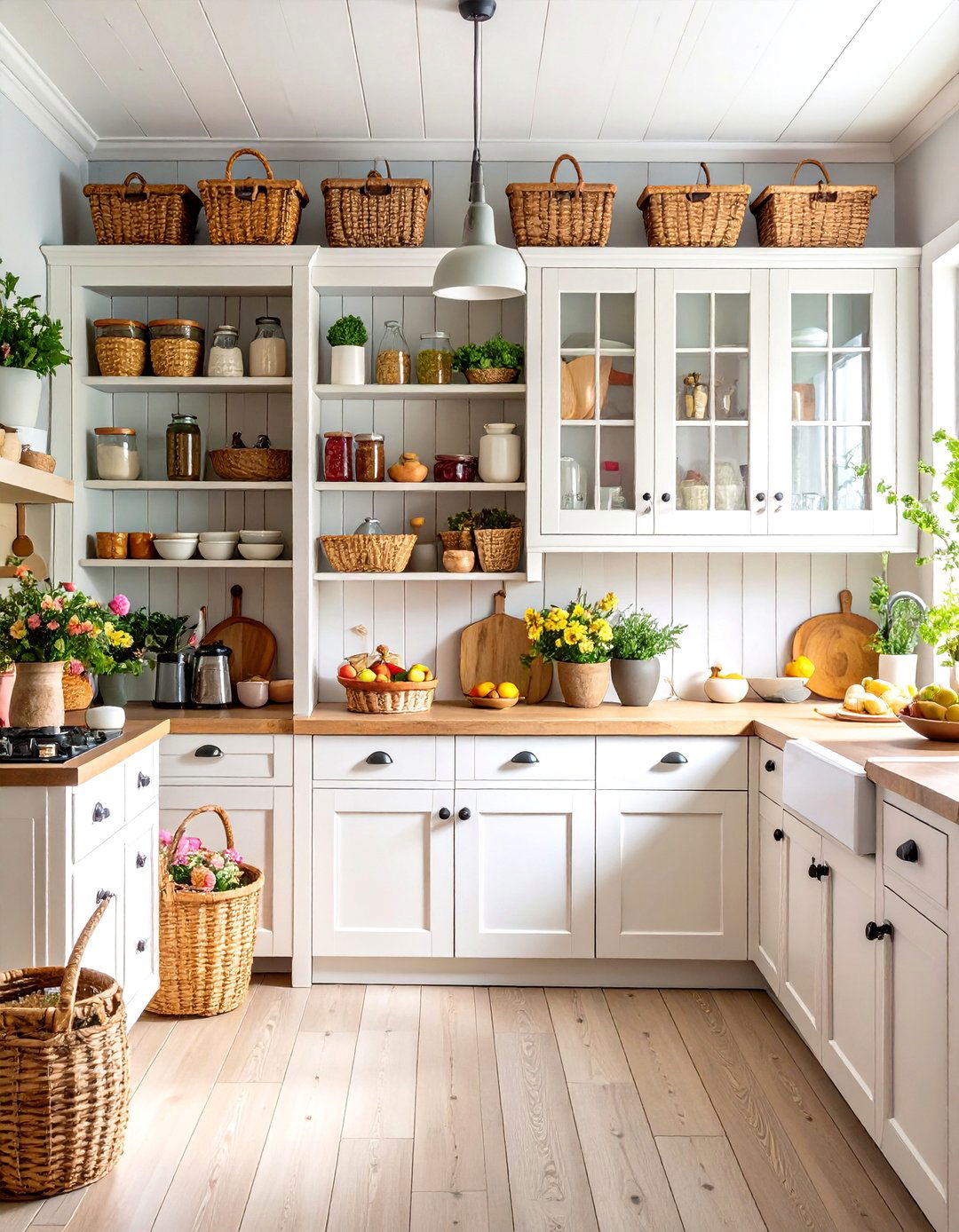 Storage Solution Mixing - 24 Eclectic Kitchen Ideas