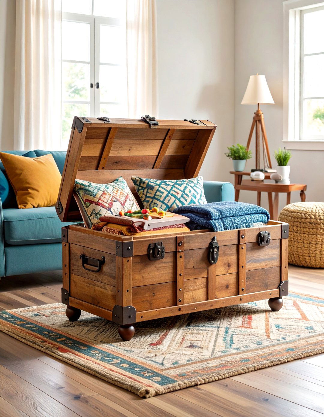 Storage Trunk Coffee Tables - 24 Living Room Storage Ideas