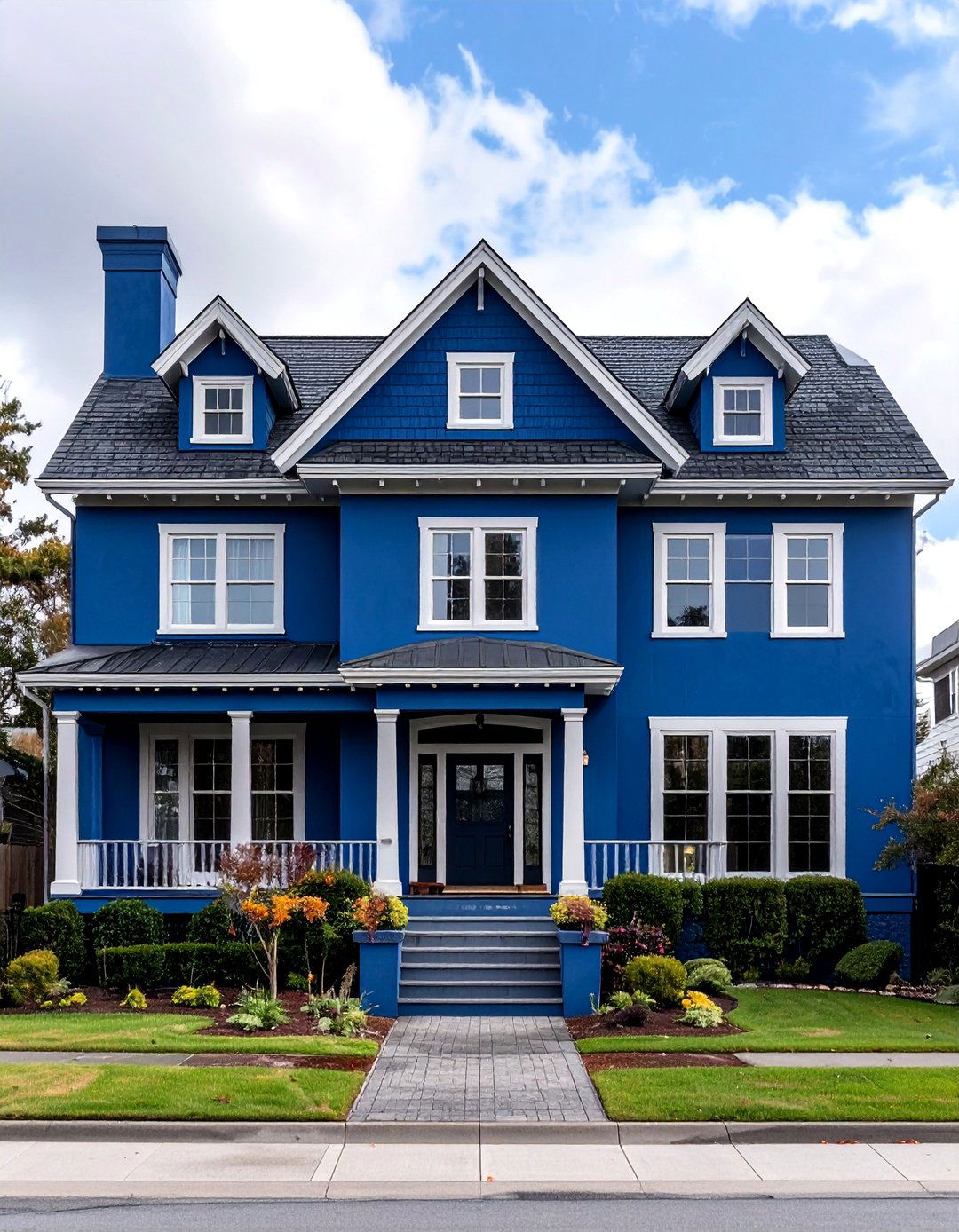 Stormy Blue Sophistication - 24 Stucco Colors for Home Exteriors