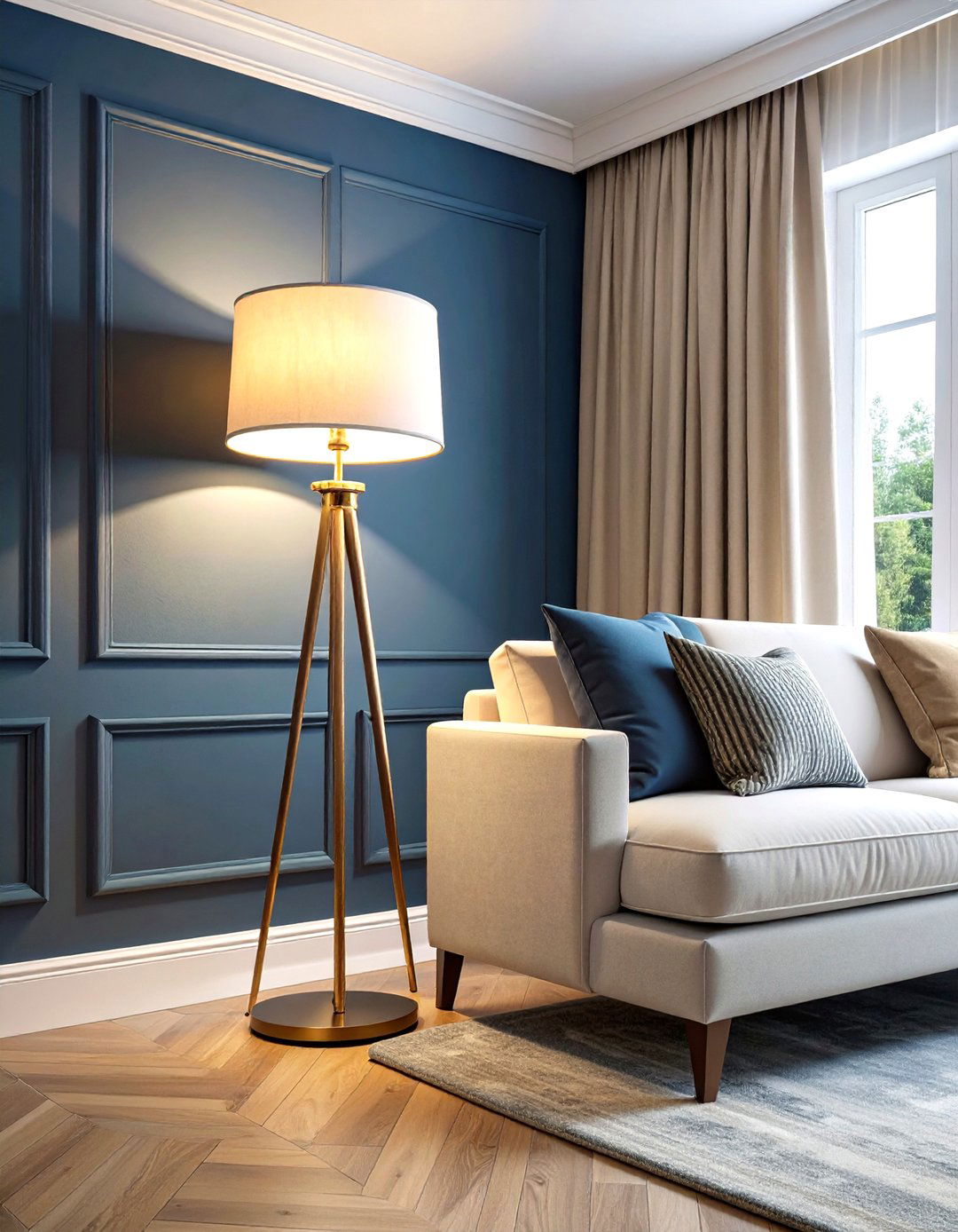 Strategic Corner Brightening Techniques - 24 Living Room Floor Lamp Ideas and Inspiration