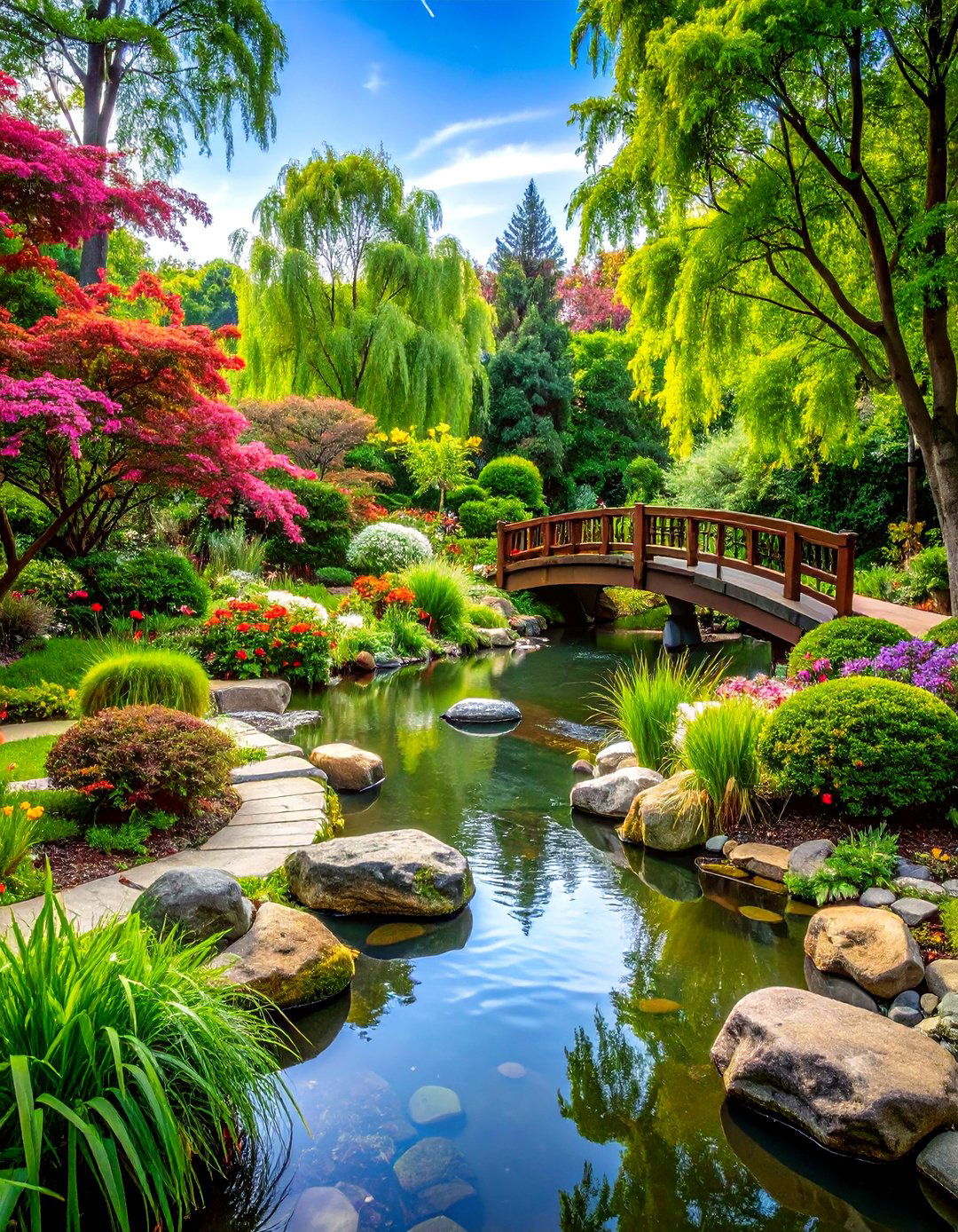 Stream Garden Pond - 24 Fish Pond Ideas