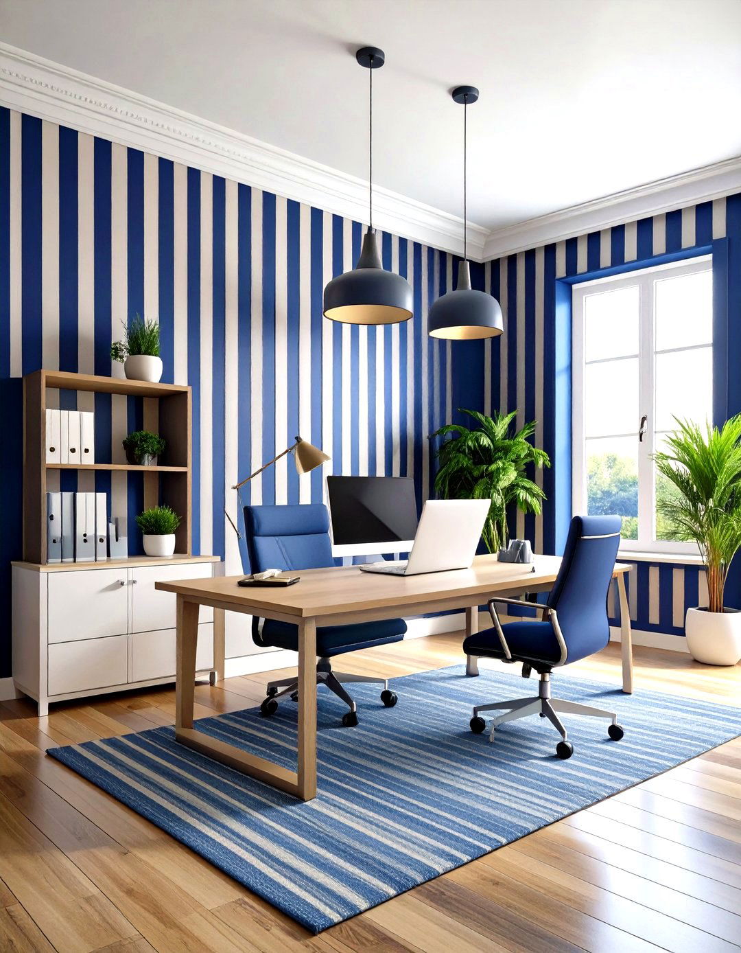 Striped Accent Walls - 24 Wall Painting Ideas of Any Room
